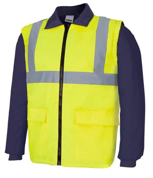 Parka 4 en 1 haute visibilité bicolore