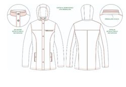 Parka mujer marino