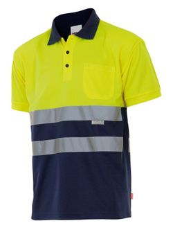 Polo bicolor manga corta AV