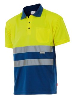 Polo bicolor manga corta AV