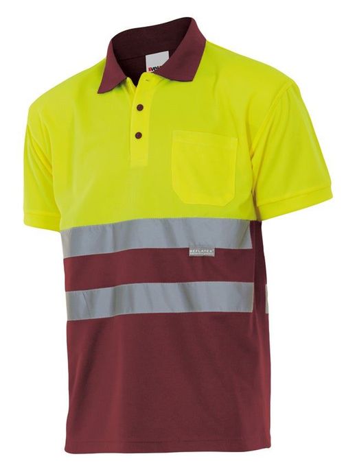 Polo bicolor manga corta AV