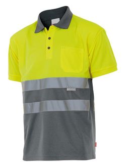 Polo bicolor manga corta AV
