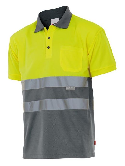 Polo bicolor manga corta AV