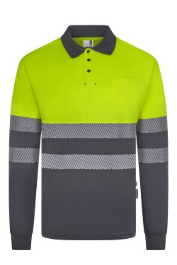 Polo bicolor manga larga CS