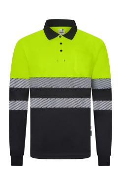Polo bicolor manga larga CS
