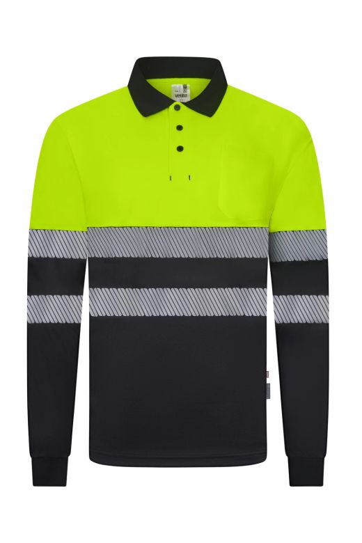 Polo bicolor manga larga CS
