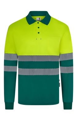 Polo bicolor manga larga CS