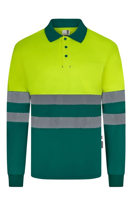 Polo bicolor manga larga CS