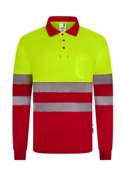 Polo bicolor manga larga CS