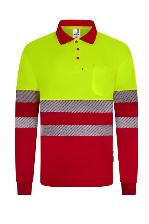 Polo bicolor manga larga CS