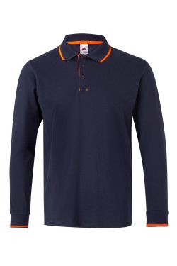 Polo bicolor manga larga