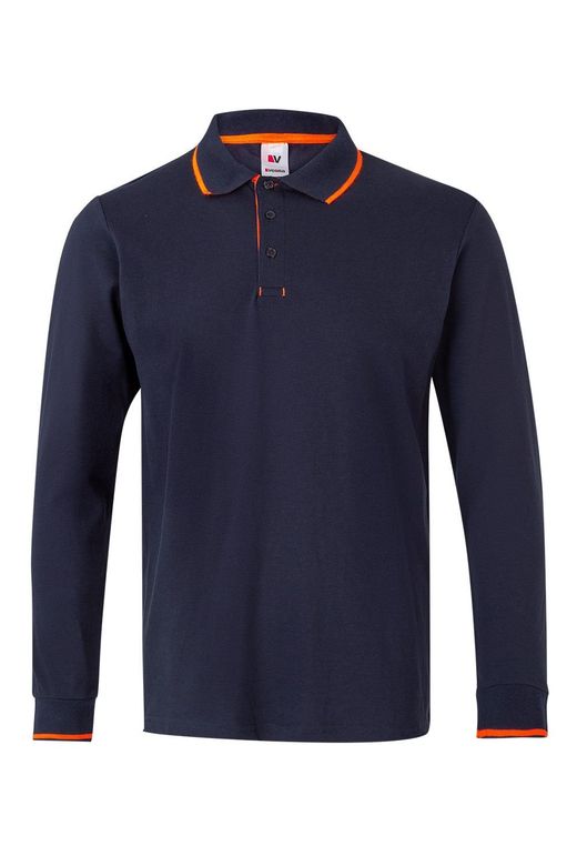 Polo bicolor manga larga