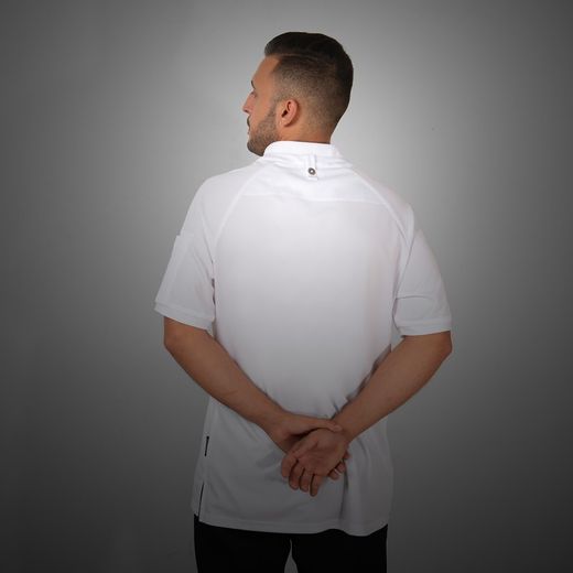 Polo cocina unisex Thot blanco