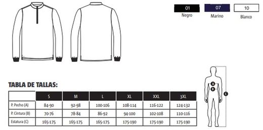 Polo Cuello Mao y Cremallera colores