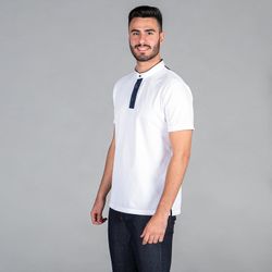 Polo de hombre cuello mao negro o blanco