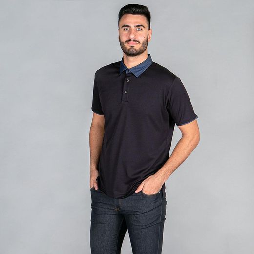 Polo pour homme en noir ou blanc