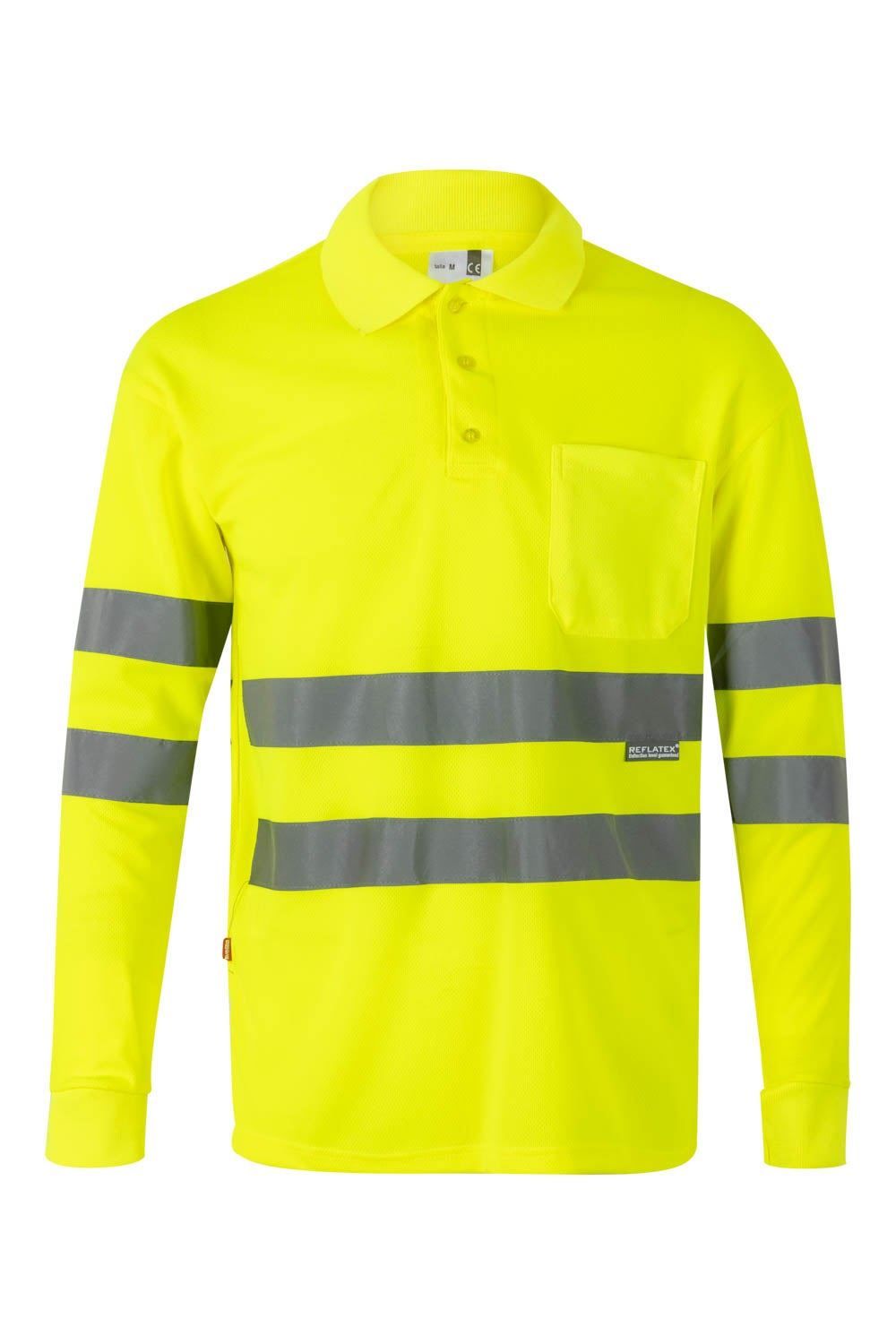 Polo manga larga AV Amarillo / 2XL