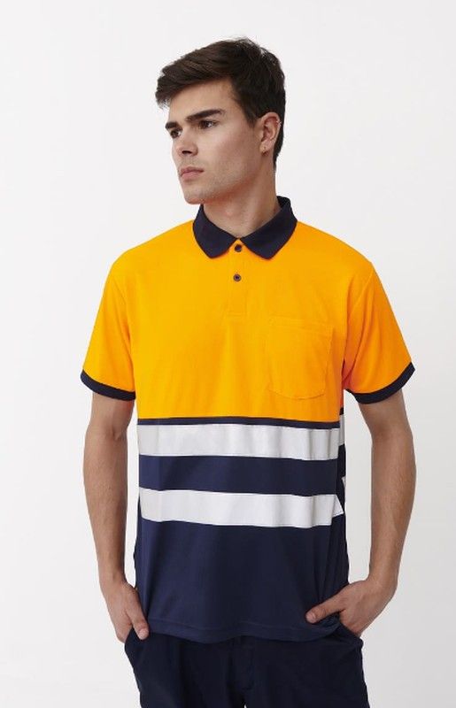 Polo à manches courtes AV différentes couleurs