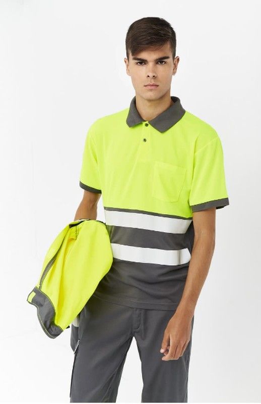 Polo à manches courtes AV différentes couleurs