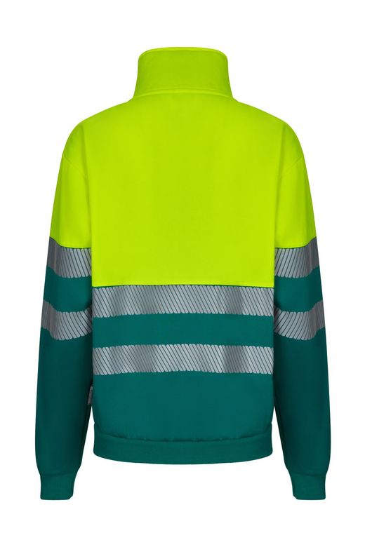 Sudadera bicolor media cremallera CS