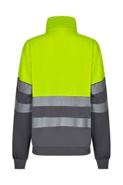 Sudadera bicolor media cremallera CS