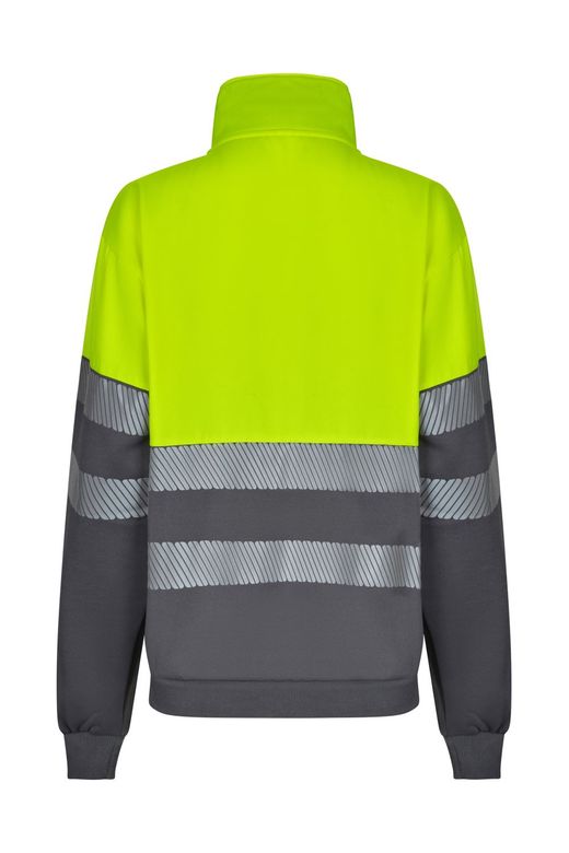 Sudadera bicolor media cremallera CS