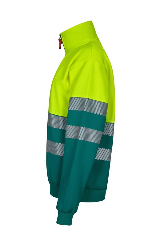 Sudadera bicolor media cremallera CS