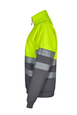 Sudadera bicolor media cremallera CS
