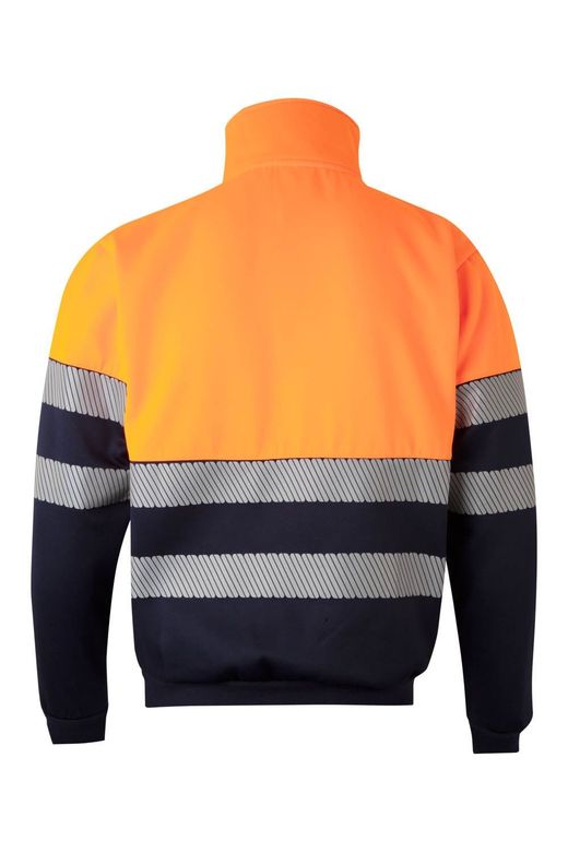 Sudadera bicolor media cremallera CS