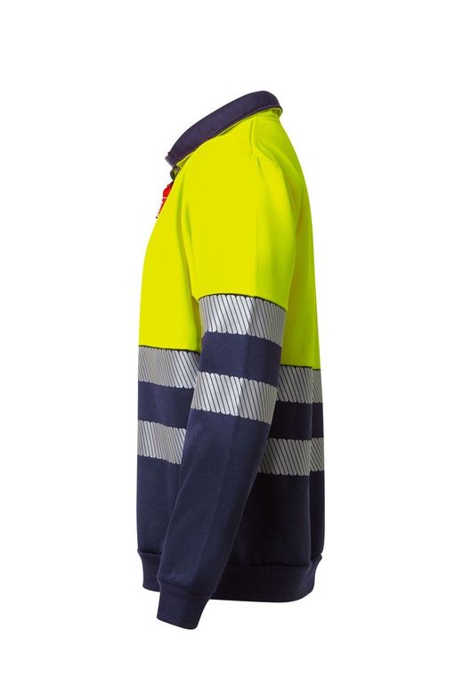 Sudadera bicolor media cremallera CS