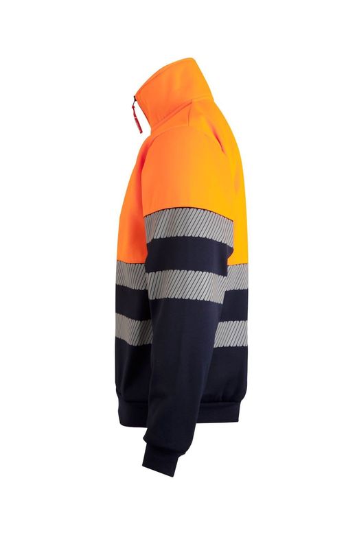 Sudadera bicolor media cremallera CS