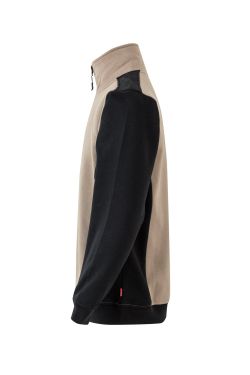 Sudadera bicolor media cremallera