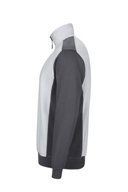 Sudadera bicolor media cremallera