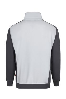 Sudadera bicolor media cremallera
