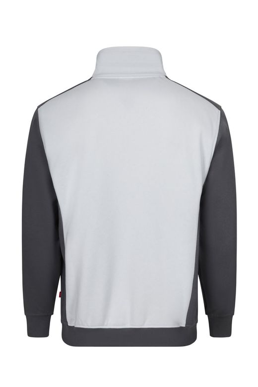 Sudadera bicolor media cremallera