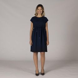 Vestido manga corta negro o marino