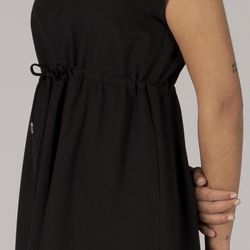 Vestido manga corta negro o marino