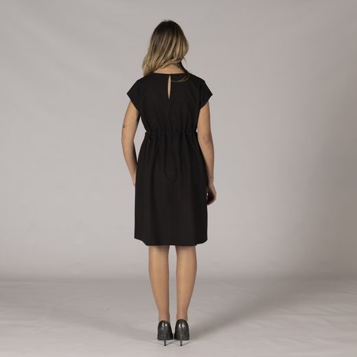 Vestido manga corta negro o marino