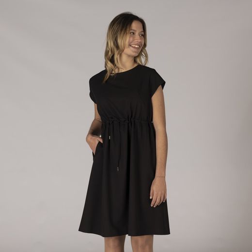 Vestido manga corta negro o marino