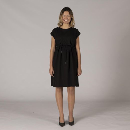 Vestido manga corta negro o marino