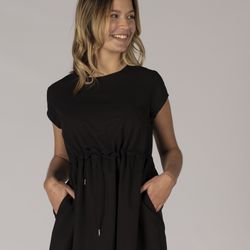 Vestido manga corta negro o marino