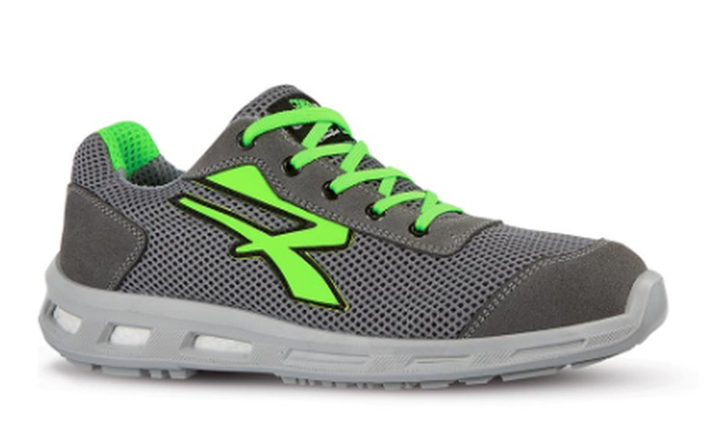 Zapato color gris verde con puntera aluminio marca U-Power modelo Summer. Muy cómodo, transpirable, antideslizante — Global Uniformes