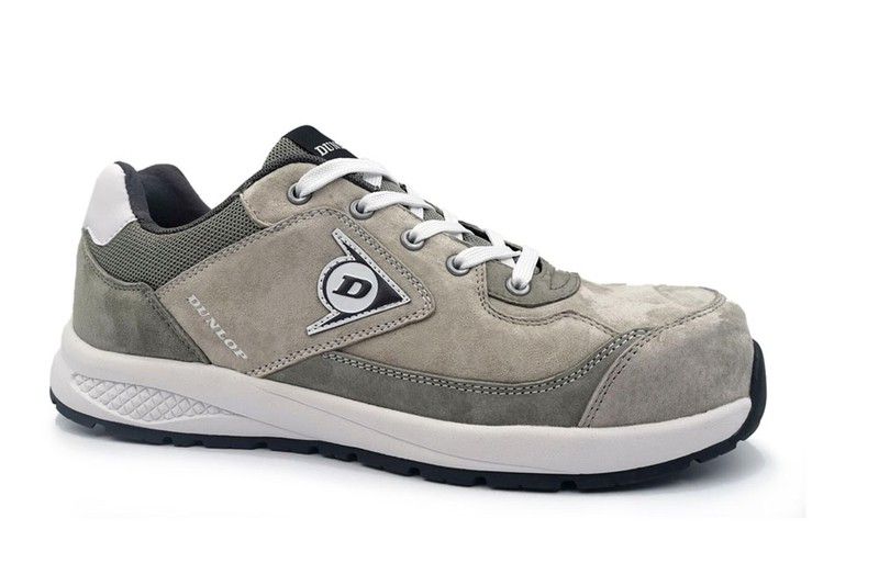 Zapatos de seguridad Dunlop, puntera sin metal, color gris — Global