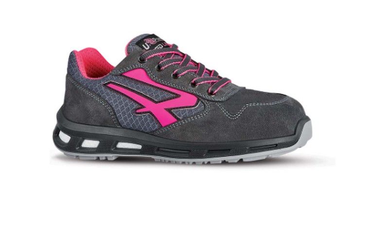 Zapato de seguridad color gris rosa con puntera aluminio marca U - Main Image